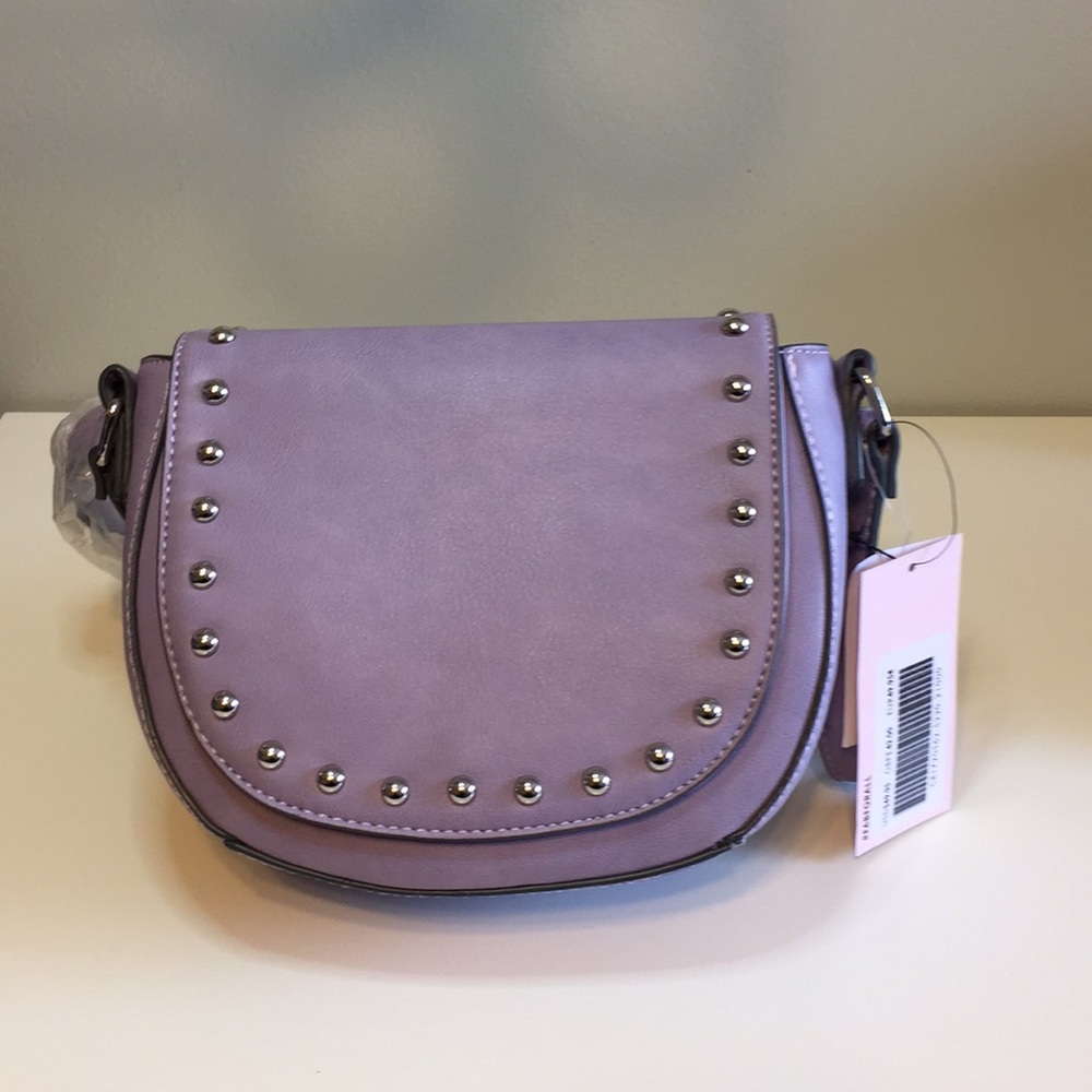 JustFab Small Lavender Crossbody Bag